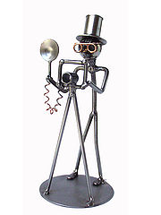 Sie suchen eine Geschenk zur Eröffnung eines Fotostudios / Fotoatelier ? Hier ein aus Metall gefertigter Fotograf im ...... Metallmann: Fotograf - Wired Line