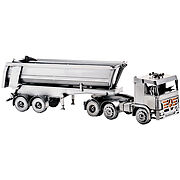 Metallfahrzeug LKW Auflieger in der Gr&ouml;&szlig;e 50x14 cm 
