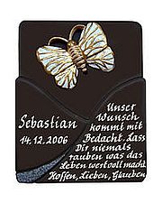 Keramikschild "Swing" f&uuml;r Ehrungen und besondere Anl&auml;sse - Gr&ouml;&szlig;e: 13x16 cm 