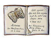 Artelithschild als Buch f&uuml;r Ehrungen und besondere Anl&auml;sse - Gr&ouml;&szlig;e: 20x13 cm 