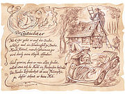 Zunftbild Gutachter auf Antikpapier im A4-Format 
