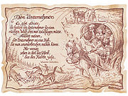 Zunftbild Unternehmer auf Antikpapier im A4-Format 