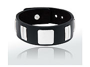 Exklusiv stylisches Armband in Leder und Chrom 