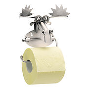 Klopapierhalter Elch aus Metall 