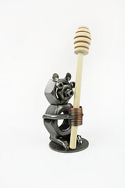 Metallfigur B&auml;r als Stiftehalter 