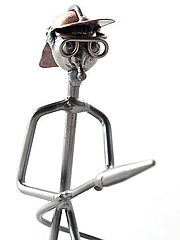 Feuerwehrmann Metallmann