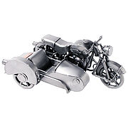 Metallmotorrad German Classic Sidecar - Motorrad mit Seitenwagen  
