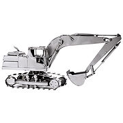 Modell aus Metall Baufahrzeug Bagger 