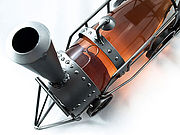 Weinflaschenhalter Lokomotive