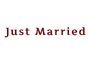 Hochzeitsgeschenk: Heckscheibenaufkleber Just Married 30 cm lang  