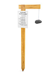 Holzst&auml;nder mit Stein und Kette