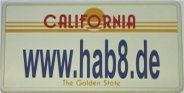 Nummernschild mit URL