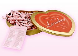 ME4U Liebesbox mit Losen zum Selbstbeschriften