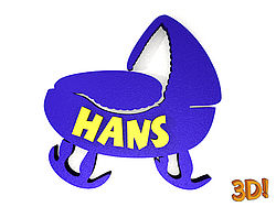 plastische Wanddekoration