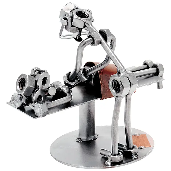 Schraubenpaar Masseur mit Patient