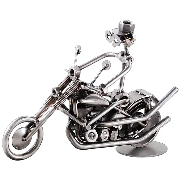 Schraubenmännchen - Mann auf Motorrad - Harley