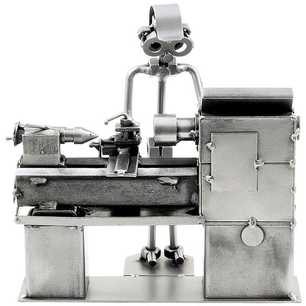 Schraubenmännchen Dreher oder Zerspanungsmechaniker