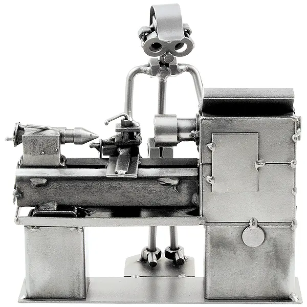 Schraubenmännchen Dreher oder Zerspanungsmechaniker