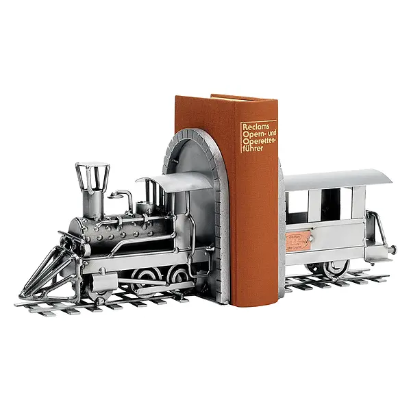 Dampflokomotive – 2 Buchstützen als Dekoration
