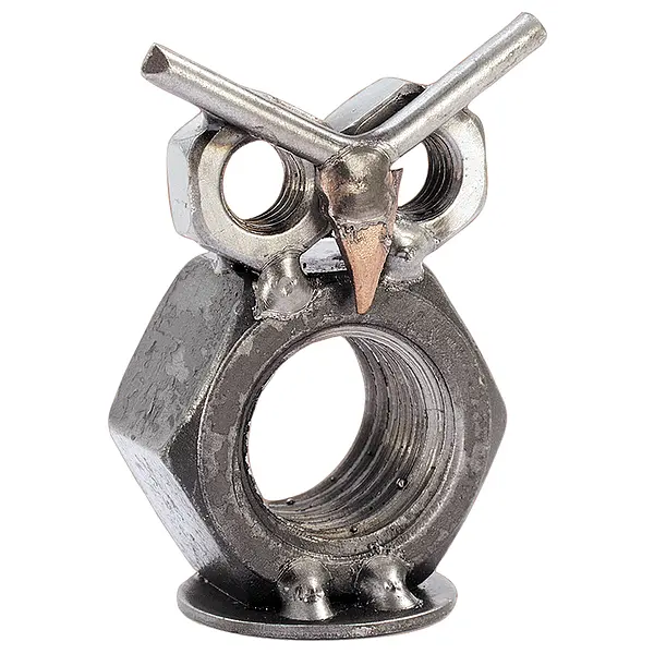 Original Hinz und Kunst Metall-Tier kleine Eule