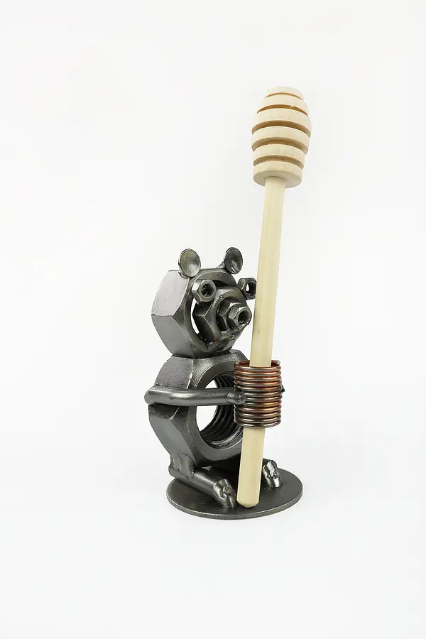 Metallfigur Bärchen als Stiftehalter