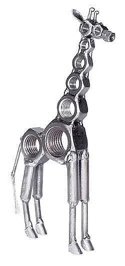 Original Hinz und Kunst Metalltier – Giraffe