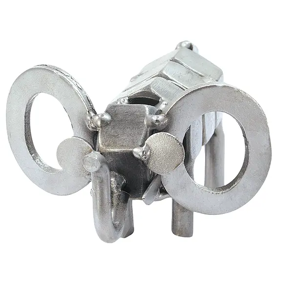 Metallfigur kleiner Elefant