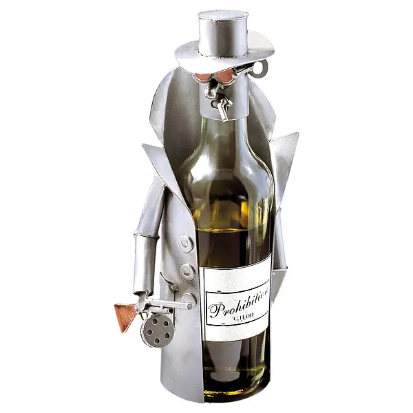 Weinflaschenhalter mit Motiv – Al Capone –