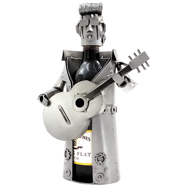 Weinflaschenhalter mit Motiv cooler Rocker