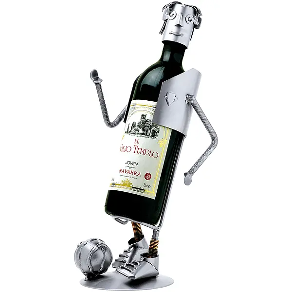 Weinflaschenhalter Fußballspieler