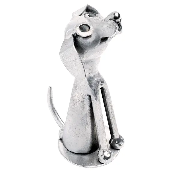 Deko Schild günstig Kaufen-Metallfigur Hund. Metallfigur Hund <![CDATA[Hund aus Metall Hundebesitzer lieben alles rund um ihren Vierbeiner. Schenken Sie diese süße Dekofigur aus der Serie von Hinz und Kunst.  Optional liefern wir die Metallfigur mit einem angehängten Schild