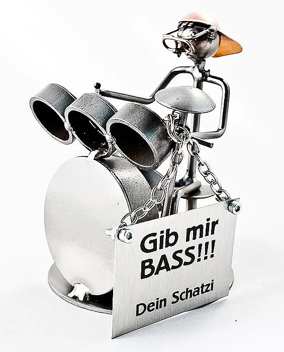 Metallmann Schlagzeuger oder Drummer- Wired Line