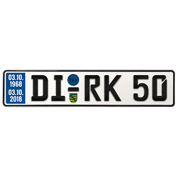 Geschenk zum 50. Geburtstag – Schild mit TÜV