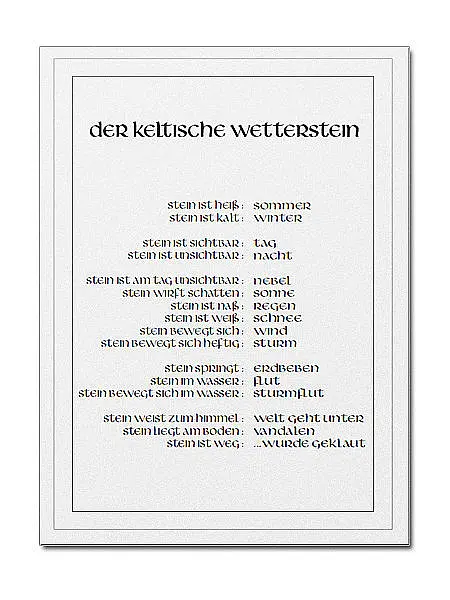 Schild für Wetterstein im DIN A4-Format