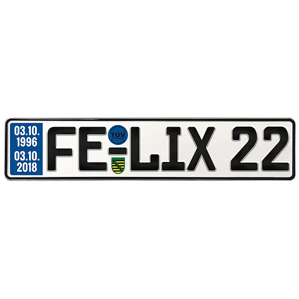 Geschenk zum 22. Geburtstag – Schild mit TÜV