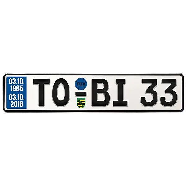 Geschenk zum 33. Geburtstag – Schild mit TÜV