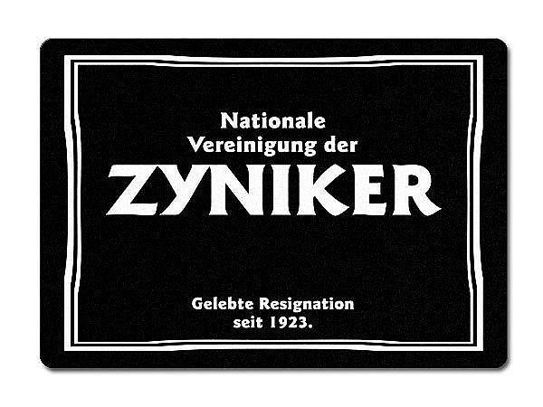 Nationale Vereinigung der Zyniker Gelebte Resignation seit 1923