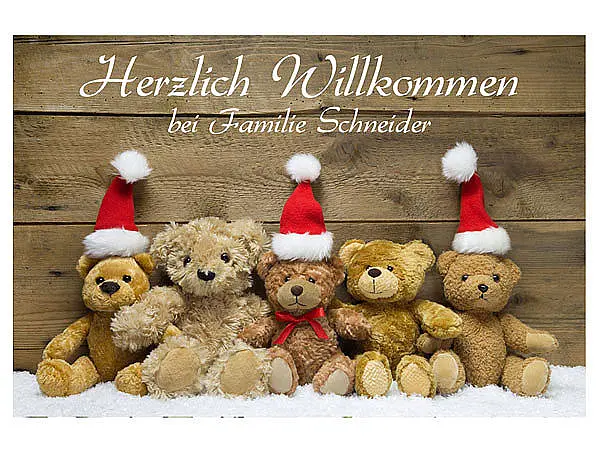 Fußmatte Weihnachten - Teddybären