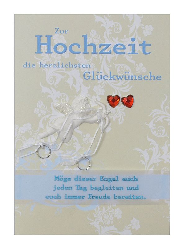 Grußkarte - Zur Hochzeit die herzlichsten Glückwünsche