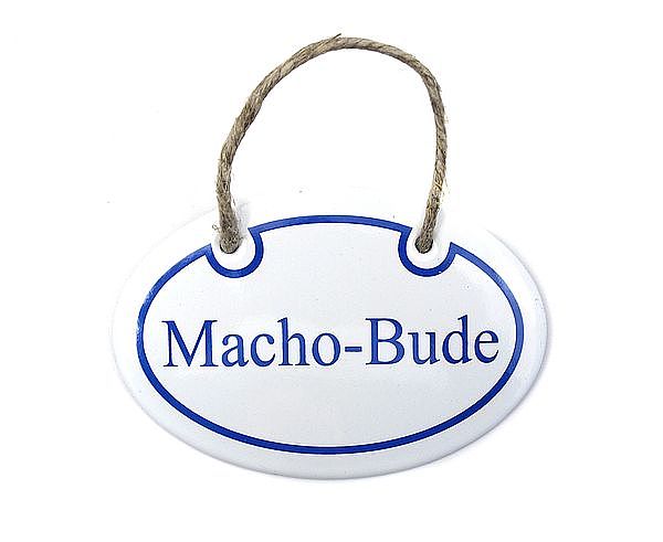 Emailleschild Machobude