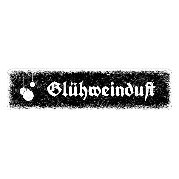 Schild Schneeflöckchen mit Wunschtext – Farbe schwarz – Format 30 x 7,5 cm