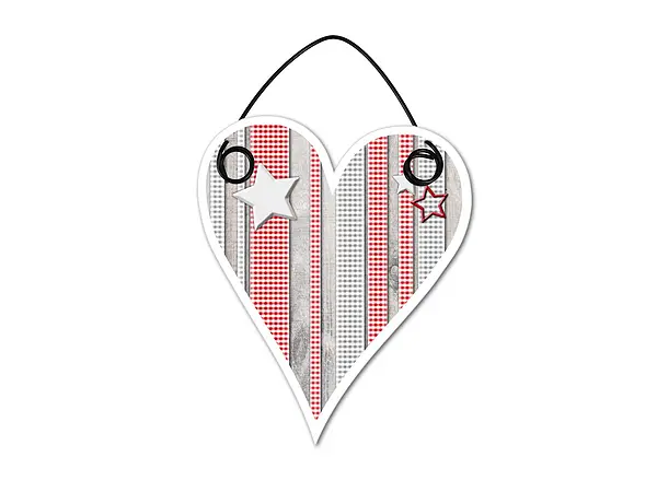 Hüttendeko Geschenkanhänger mit Sternen – 100mm