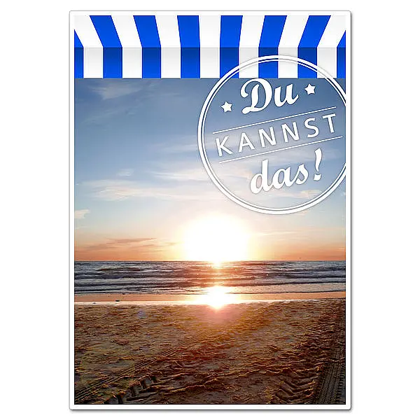 Schild mit Spruch „Du kannst das!“ – A4