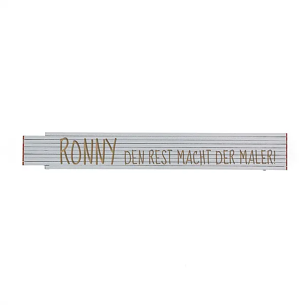 Geschenk für Maler – Zollstock mit Name und Spruch