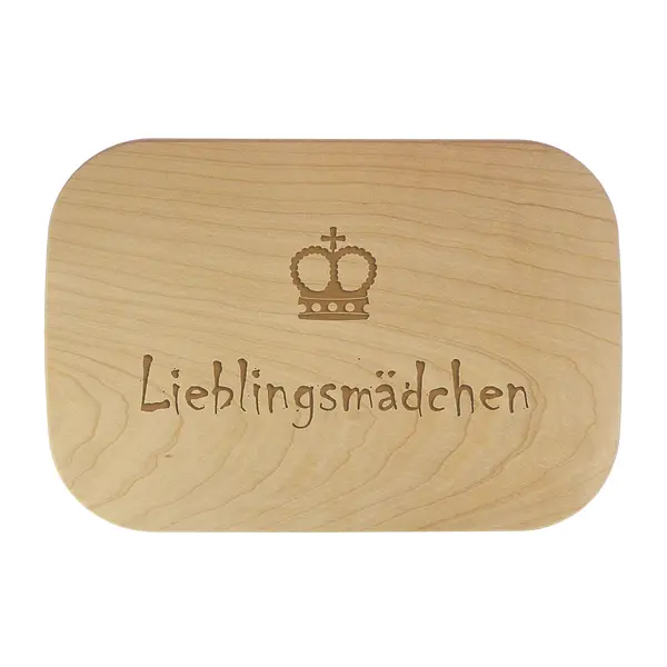 Lieblingsmädchen – Schneidebrett mit Gravur 28x19x1,5 cm