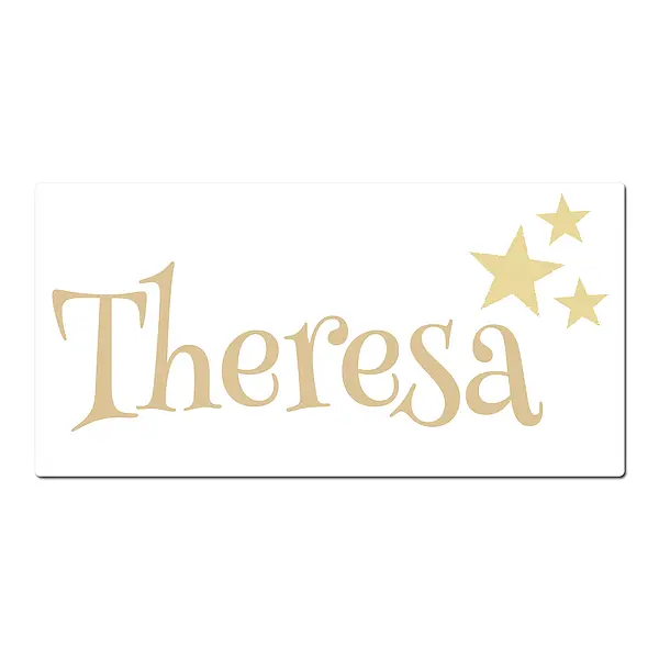 Geschenk zur Einschulung – Schild selbst gestalten 20 x 10 cm – für Mädchen