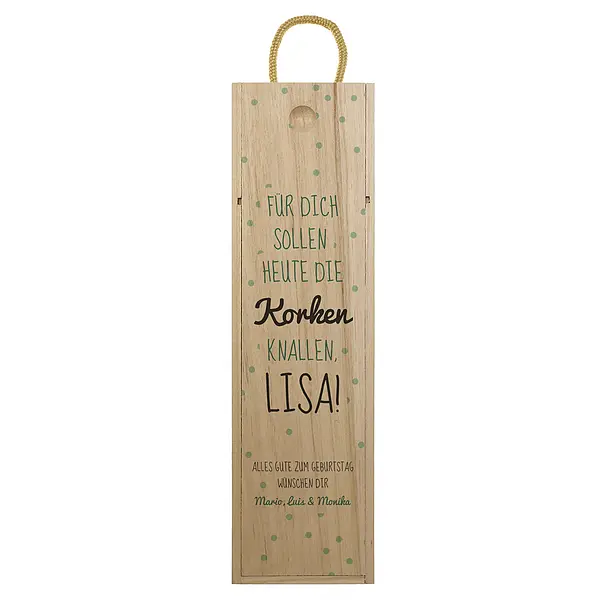 Schöne Geschenkidee – Weinkiste zum Geburtstag Design 3