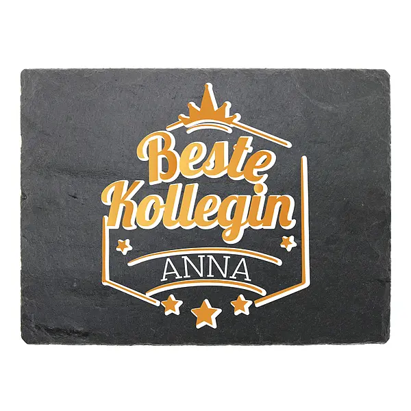 Beste Kollegen – Schild mit Name in mehreren Größen