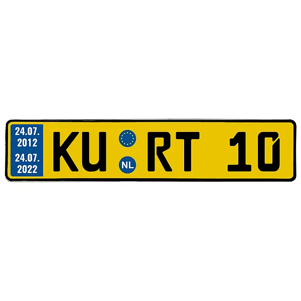 Geschenk zum Geburtstag niederländisches Kennzeichen  - Onlineshop 1a Geschenkeshop