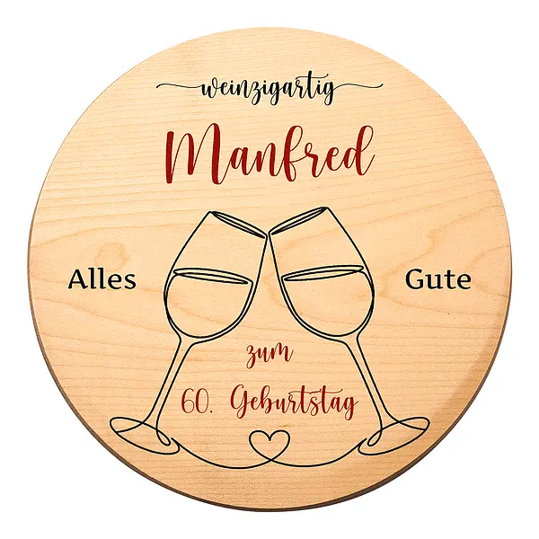 rundes günstig Kaufen-Rundes Holzschild zum Geburtstag mit Geburtstagszahl und Name - weinzigartig. Rundes Holzschild zum Geburtstag mit Geburtstagszahl und Name - weinzigartig <![CDATA[Geburtstagsgeschenk für Weinliebhaber - Schild mit Geburtstagszahl und Name Das runde Holz